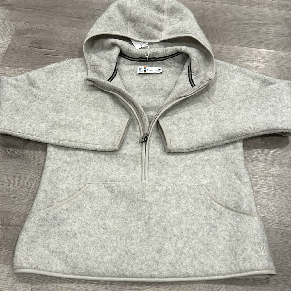 SMARTWOOL | ASH HEATHER HUDSON TRAIL FLEECE ANORAK - Picture 2 of 6